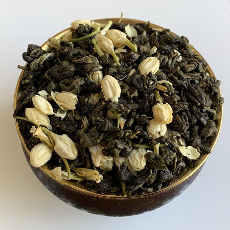 Зеленый чай серебряная улитка с жасмином 100 г